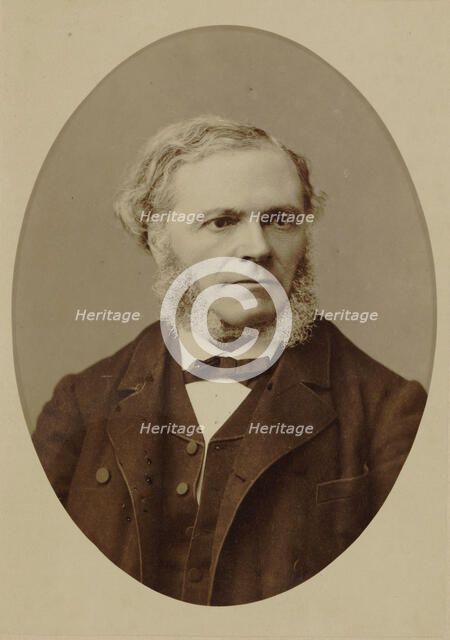 Portrait of the composer César Franck (1822-1890), 1887. Creator: Petit, Pierre (1598-1677).