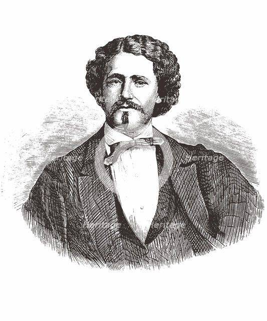 Portrait of the composer Cesare Cutolo (1826-1867). Creator: Anonymous.