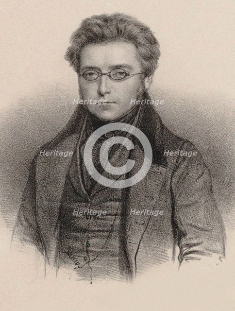 Portrait of the composer Charles Chaulieu (1788-1849), 1835.