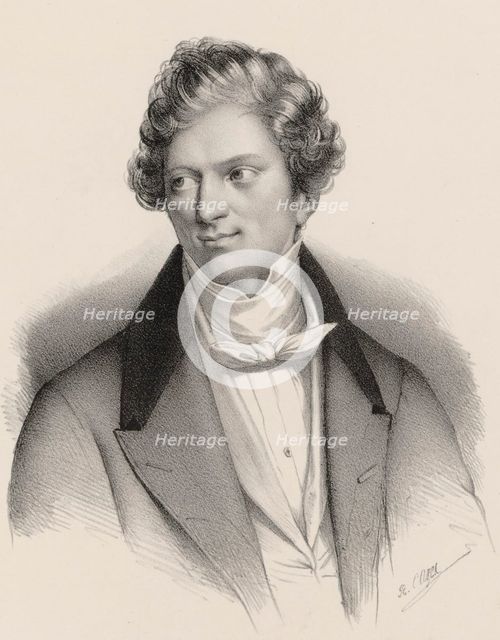 Portrait of the composer Charles-Auguste de Bériot (1802-1870), 1840.