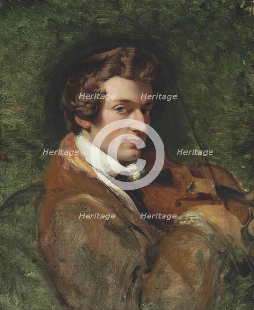Portrait of the composer Charles-Auguste de Bériot (1802-1870), .