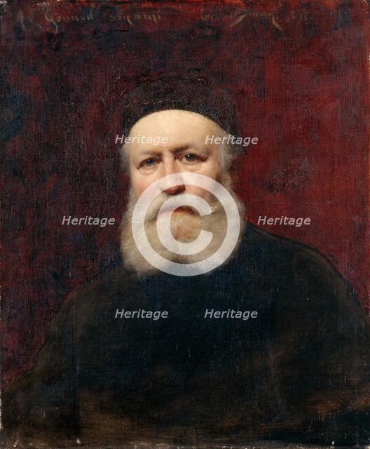 Portrait of the composer Charles Gounod (1818-1893). Artist: Carolus-Duran, Charles Émile Auguste (1837-1917)
