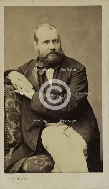Portrait of the composer Charles Gounod (1818-1893), c. 1870. Creator: Petit, Pierre (1598-1677).
