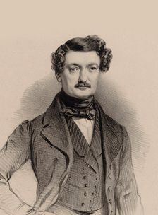 Portrait of the Composer Charles-François Plantade (1787-1870), 1850. Creator: Alophe, Marie-Alexandre Menut (1812-1883)