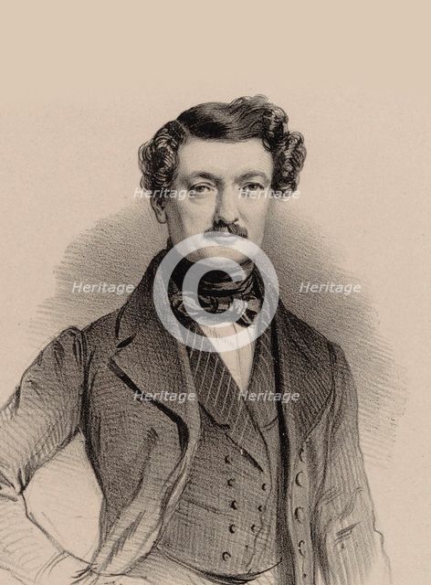 Portrait of the Composer Charles-François Plantade (1787-1870), 1850. Creator: Alophe, Marie-Alexandre Menut (1812-1883).
