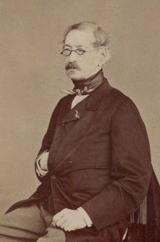 Portrait of the Composer Charles-François Plantade (1787-1870), 1860s. Creator: Photo studio Nadar