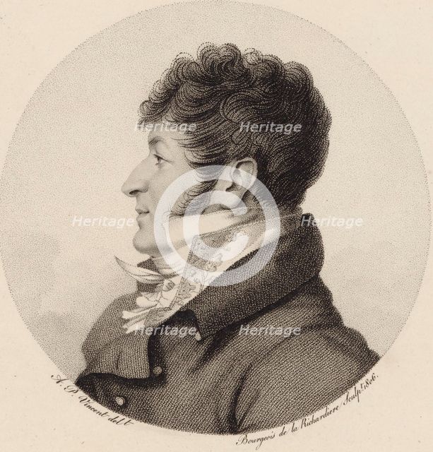 Portrait of the Composer Charles-Henri Plantade (1764-1839), 1806. Creator: Bourgeois de la Richardière, Antoine-Achille (1777-1838).