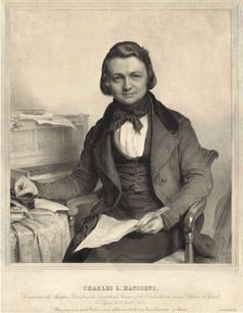 Portrait of the composer Charles-Louis Hanssens (1802-1871), 1840s