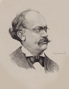 Portrait of the Composer Charles Lecocq (1832-1918). Creator: Archainbaud, P. G. (active End of 19th cen.)