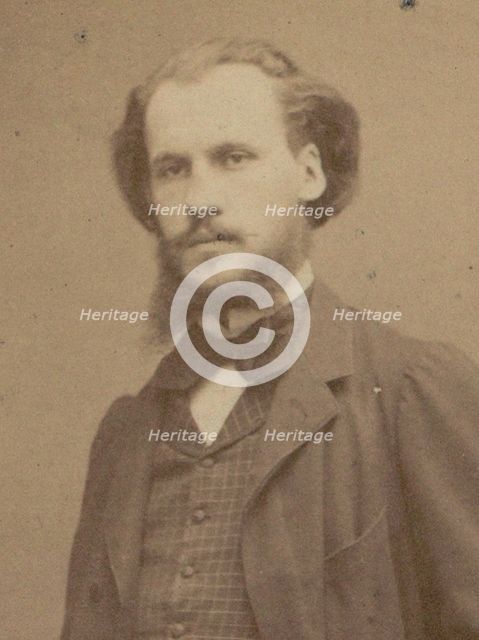 Portrait of the Composer Charles Lenepveu (1840-1910) , 1870. Creator: Carjat, Étienne (1828-1906).