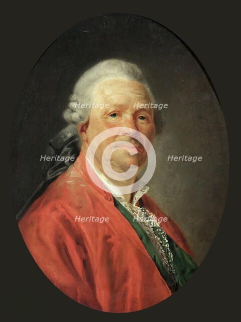 Portrait of the composer Christoph Willibald Ritter von Gluck (1714-1787), 1777.