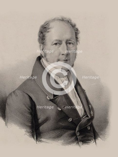 Portrait of the Composer Christoph Ernst Friedrich Weyse (1774-1842). Creator: Baerentzen, Emilius Ditlev (1799-1868).