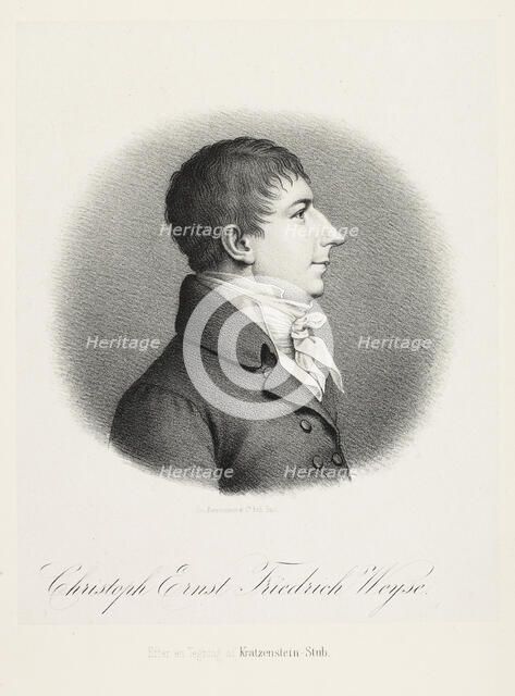 Portrait of the Composer Christoph Ernst Friedrich Weyse (1774-1842). Creator: Baerentzen, Emilius Ditlev (1799-1868).