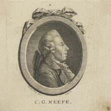 Portrait of the composer Christian Gottlob Neefe (1748-1798) , c. 1780. Creator: Liebe, Gottlob August (1746-1819)