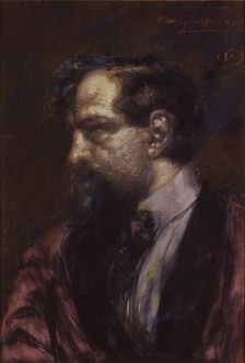 Portrait of the composer Claude Debussy (1862-1918), 1909. Creator: Groux, Henry de (1856-1930)