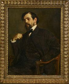 Portrait of the composer Claude Debussy (1862-1918), 1902. Creator: Blanche; Jacques-Émile (1861-1942)