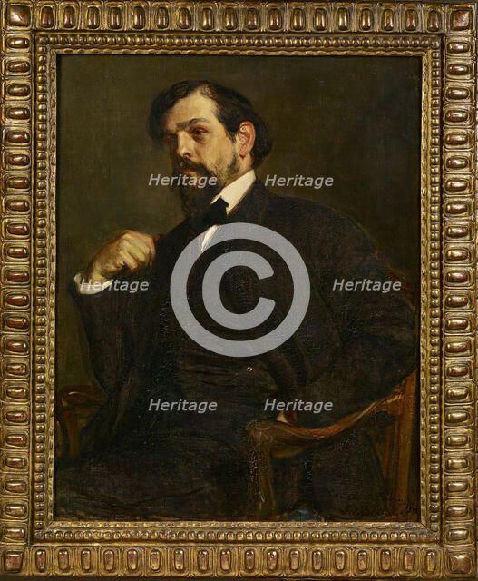 Portrait of the composer Claude Debussy (1862-1918), 1902. Creator: Blanche; Jacques-Émile (1861-1942).