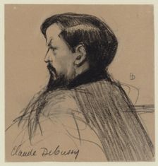 Portrait of the composer Claude Debussy (1862-1918)
