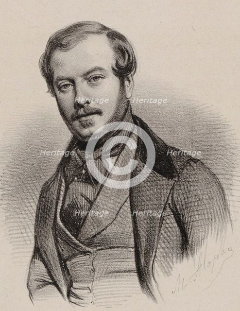 Portrait of the composer Comte Abel d'Adhémar (1812-1851).