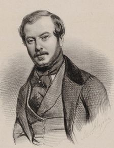 Portrait of the composer Comte Abel d'Adhémar (1812-1851)