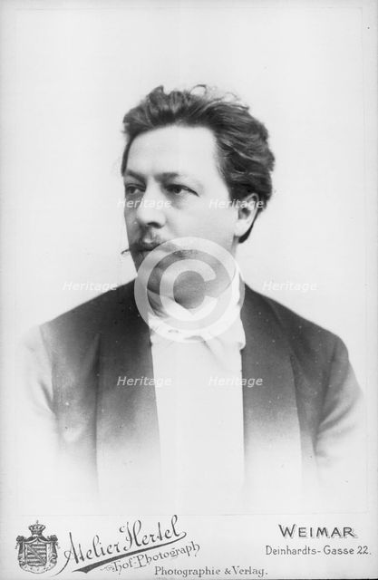 Portrait of the composer Conrad Ansorge (1862-1930).