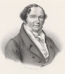 Portrait of the composer Conradin Kreutzer (1780-1849). Creator: Brodtmann, Joseph (1787-1862)