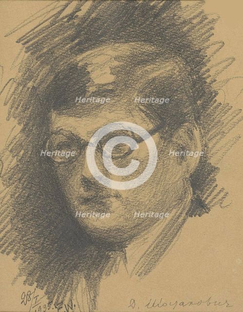 Portrait of the composer Dmitri Shostakovich (1906-1975), 1935.