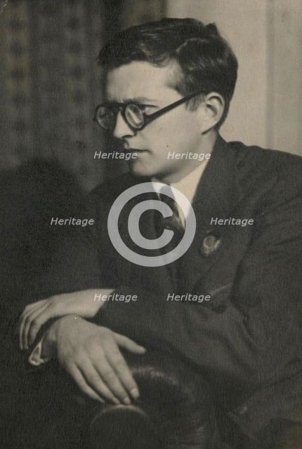 Portrait of the composer Dmitri Shostakovich (1906-1975), 1940.