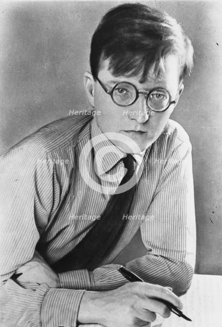 Portrait of the composer Dmitri Shostakovich (1906-1975).