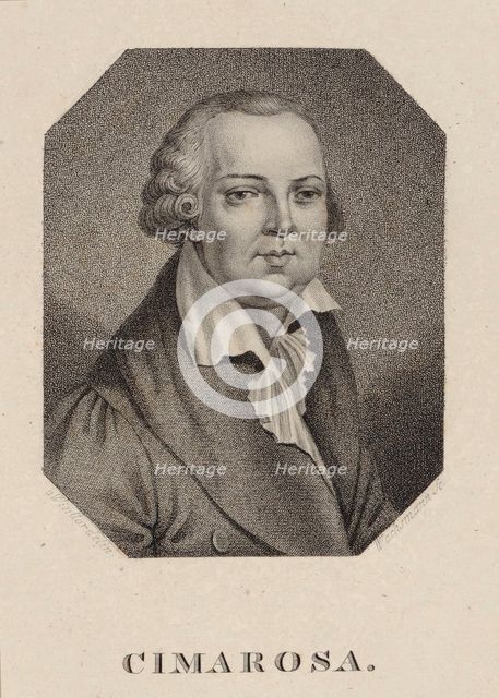 Portrait of the composer Domenico Cimarosa (1749-1801), 1820.