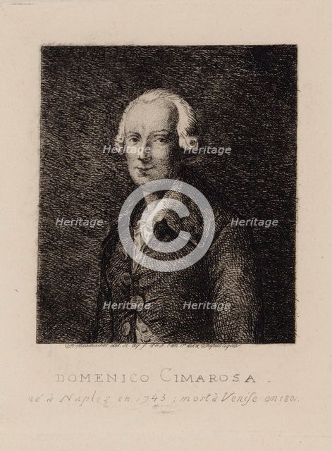 Portrait of the composer Domenico Cimarosa (1749-1801).
