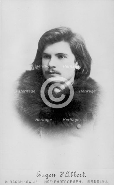 Portrait of the composer Eugène d'Albert (1864-1932).