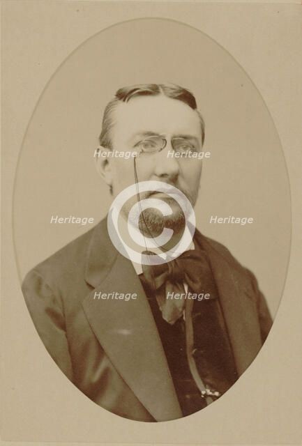 Portrait of the composer Eugène-Jean-Baptiste Anthiome (1836-1916), 1880. Creator: Petit, Pierre (1598-1677).