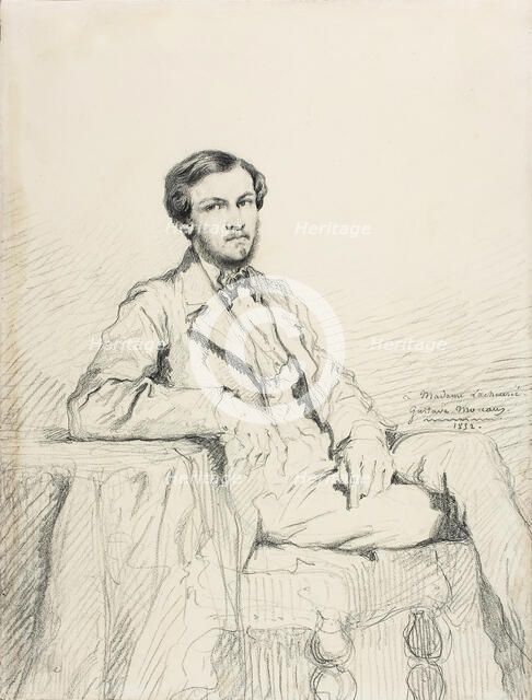 Portrait of the composer Eugène Lacheurié, 1852. Creator: Moreau, Gustave (1826-1898).