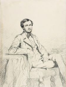Portrait of the composer Eugène Lacheurié, 1852. Creator: Moreau, Gustave (1826-1898)