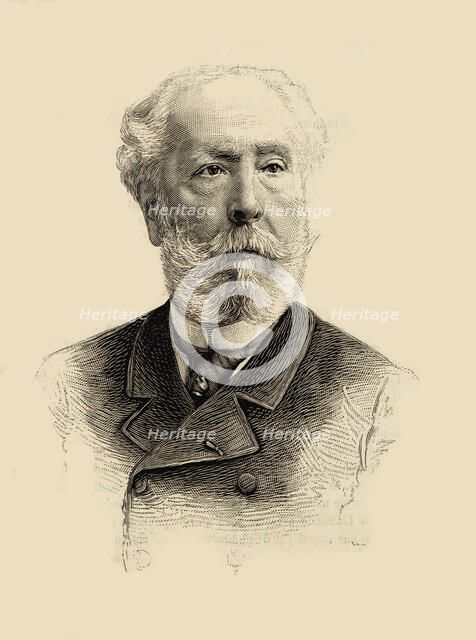 Portrait of the Composer Édouard Lalo (1823-1892). Creator: Anonymous.