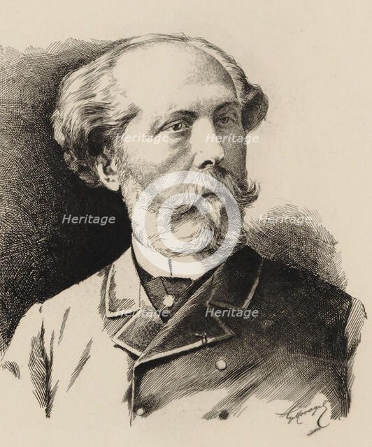 Portrait of the Composer Édouard Lalo (1823-1892). Creator: Anonymous.