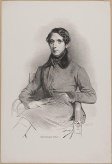 Portrait of the composer Edouard Wolff (1816-1880), 1836. Creator: Devéria, Achille (1800-1857)