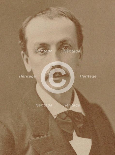 Portrait of the composer Edmond Audran (1842-1901), c. 1870. Creator: Photo studio Nadar.