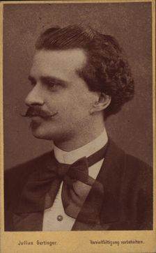Portrait of the composer Eduard Strauss (1835-1916), 1874. Creator: Photo studio Julius Gertinger, Vienna