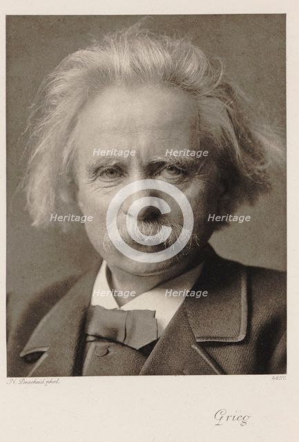 Portrait of the composer Edvard Grieg (1843-1907), .