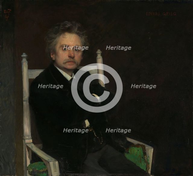 Portrait of the Composer Edvard Grieg, 1891. Creator: Eilif Peterssen.