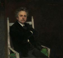 Portrait of the Composer Edvard Grieg, 1891. Creator: Eilif Peterssen