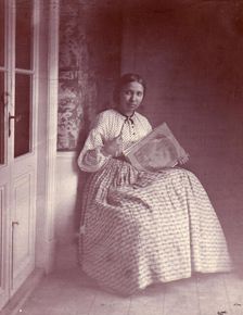 Portrait of the composer Elfrida Andrée at the age of 22, 1863. Creator: Salomon August Andree