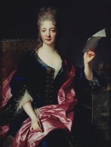 Portrait of the Composer Elisabeth Claude Jacquet de La Guerre (1665-1729). Creator: Troy, François, de (1645-1730)