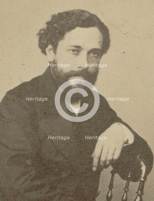 Portrait of the composer Émile Durand (1830-1903), 1860. Creator: Photo studio N. Robe.