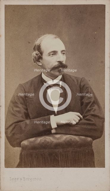 Portrait of the Composer Émile Jonas (1827-1905). Creator: Photo studio Legé & Bergeron.
