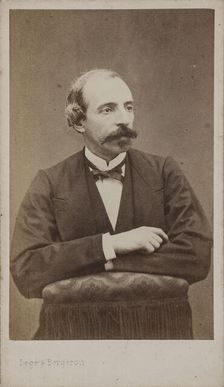 Portrait of the Composer Émile Jonas (1827-1905). Creator: Photo studio Legé & Bergeron