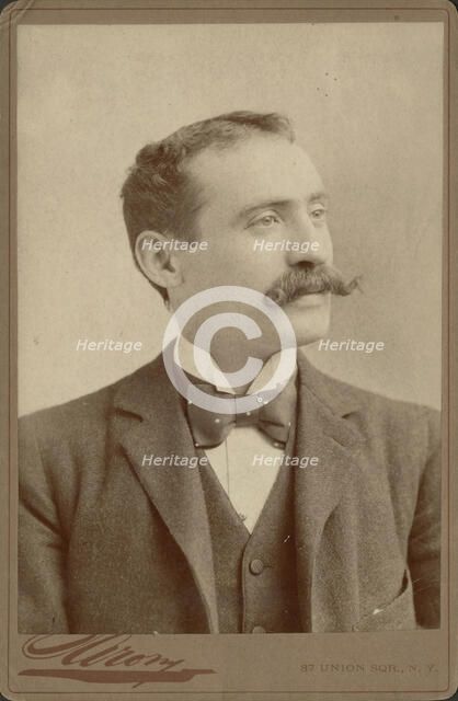 Portrait of the composer Emilio Pizzi (1861-1940), c. 1890. Creator: Sarony, Napoleon (1821-1896).