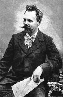 Portrait of the Composer Engelbert Humperdinck (1854-1921). Creator: Brend'amour, Richard (1831-1915)